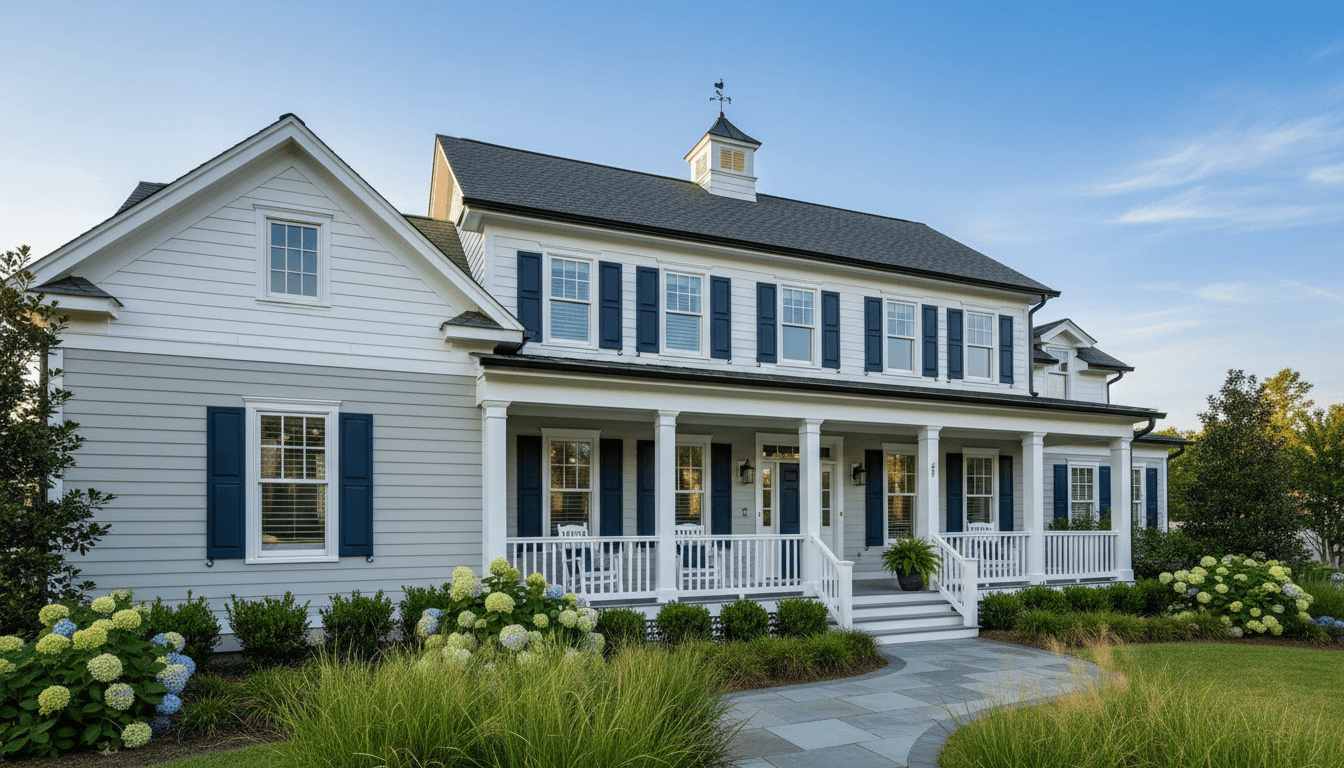 Beautifully painted coastal home